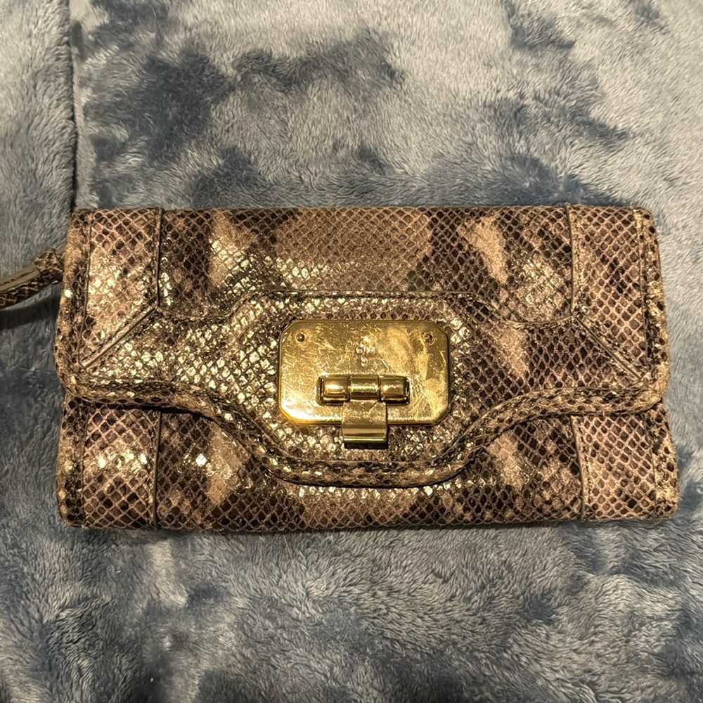 Cole Haan Crocodile clutch